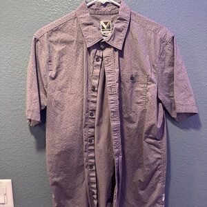 Volcom Men's Gray Short Sleeve Shirt